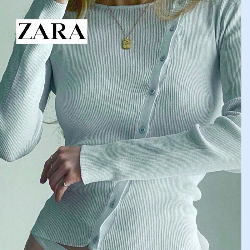 Zara blue top